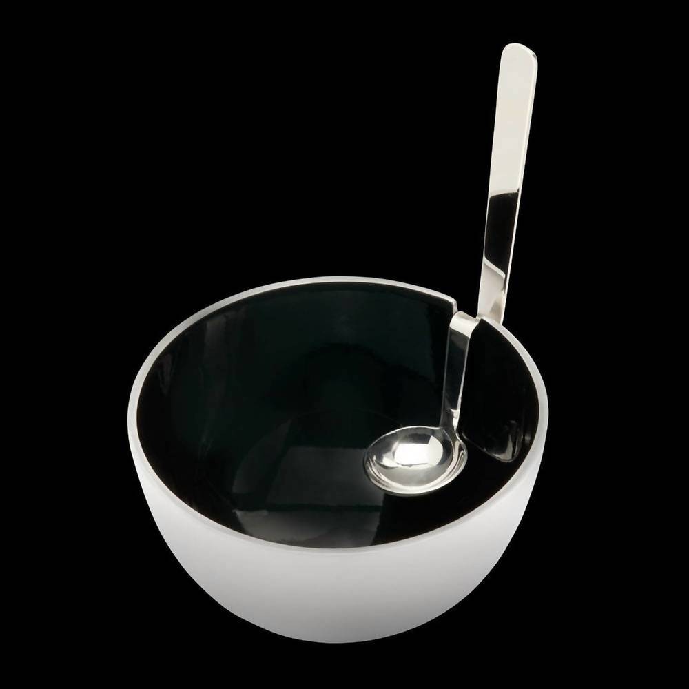 NEW INSPIRED GENERATIONS benzy bowl with spoon in black